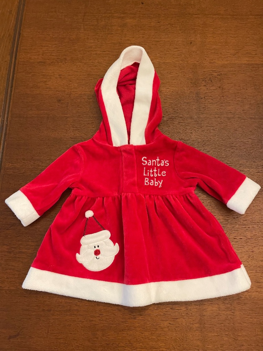 MiniWear Santa Hooded Dress - Infant ~ Christmas